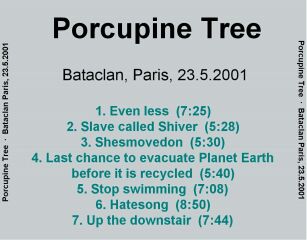 Paris 2001 Cover (Back)